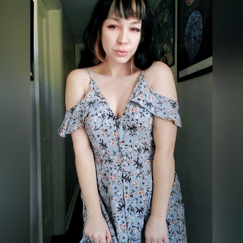 Perfect Blue Floral Dress